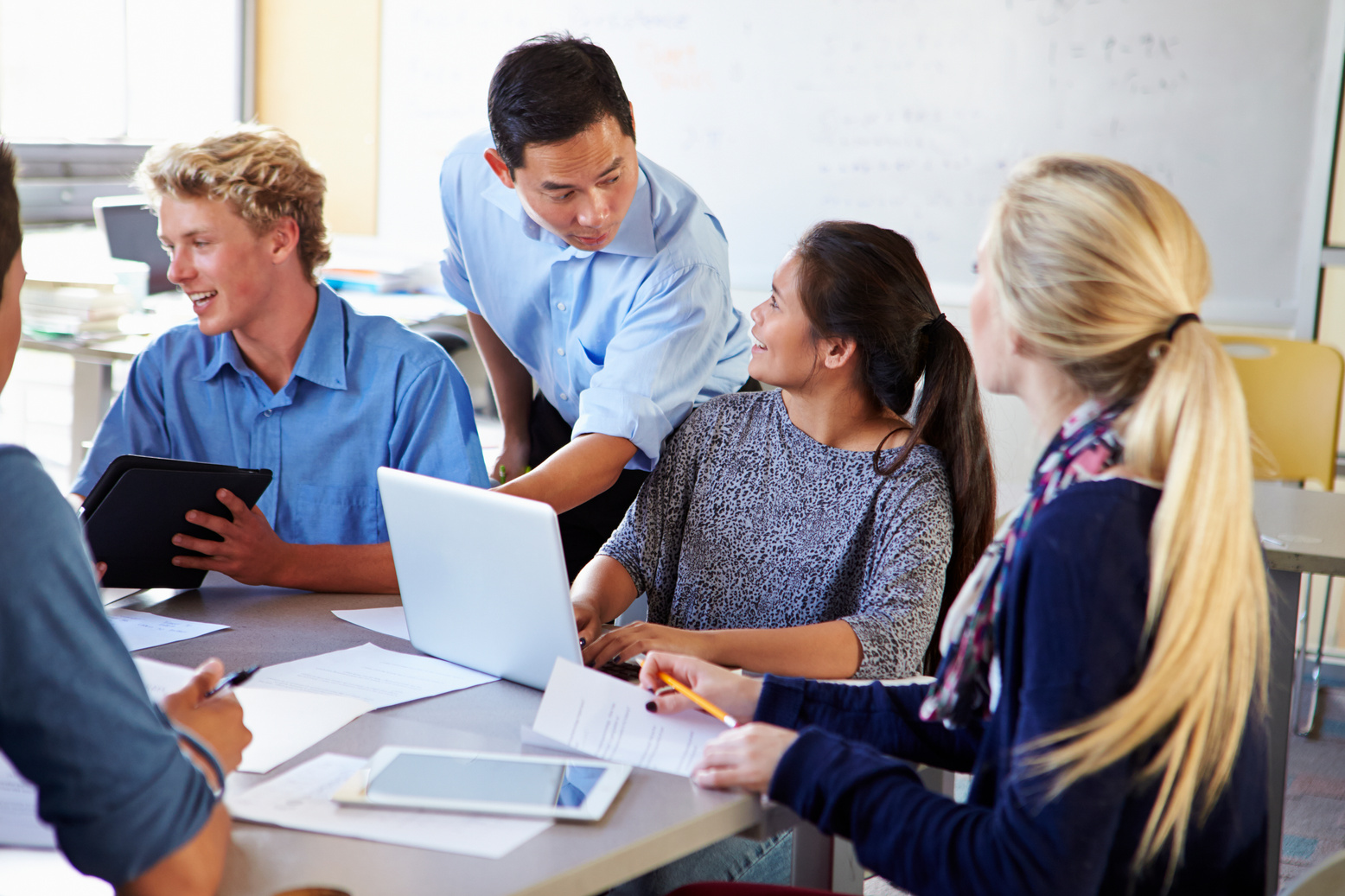 Students with Teacher 